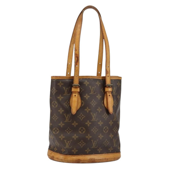 LOUIS VUITTON Monogram Bucket PM Shoulder Bag Vintage M42238 LV Auth 145902