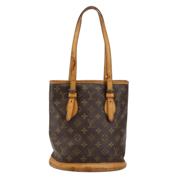 LOUIS VUITTON Monogram Bucket PM Shoulder Bag Vintage M42238 LV Auth 145902