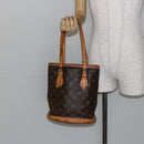 LOUIS VUITTON Monogram Bucket PM Shoulder Bag Vintage M42238 LV Auth 145902-23