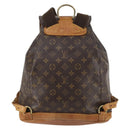 LOUIS VUITTON Monogram Montsouris GM Backpack M51135 LV Auth 145906-2