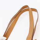 CELINE Shoulder Bag Leather Beige Gold Auth 145908-8