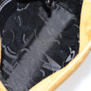 Salvatore Ferragamo Gancini Shoulder Bag Suede Beige Silver Auth 145909-10