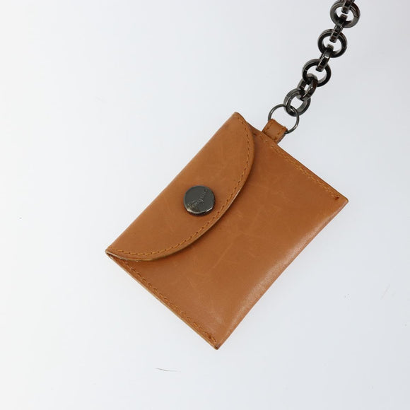 Salvatore Ferragamo Gancini Shoulder Bag Suede Beige Silver Auth 145909