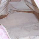 CHANEL New Travel line Tote Bag Nylon Pink Gold CC Auth 145910-10
