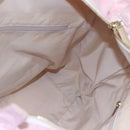 CHANEL New Travel line Tote Bag Nylon Pink Gold CC Auth 145910-19