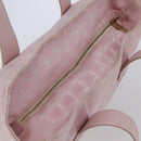 CHANEL New Travel line Tote Bag Nylon Pink Gold CC Auth 145910-6