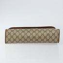 GUCCI GG Supreme Web Sherry Line Clutch Bag PVC Beige Rot 89 01 031 Auth 145911-6