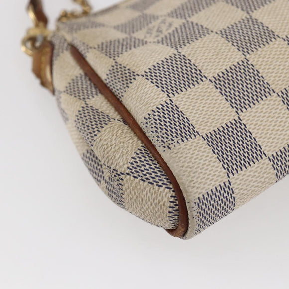 LOUIS VUITTON Damier Azur Eva Shoulder Bag 2way N55214 LV Auth 145918