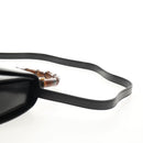 GUCCI Bamboo Hand Bag Leather 2way Black Gold 000 46 0063 Auth 145923A-15
