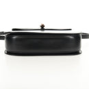 GUCCI Bamboo Hand Bag Leather 2way Black Gold 000 46 0063 Auth 145923A-5