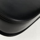 GUCCI Bamboo Hand Bag Leather 2way Black Gold 000 46 0063 Auth 145923A-18