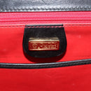 GUCCI Bamboo Hand Bag Leather 2way Black Gold 000 46 0063 Auth 145923A-21