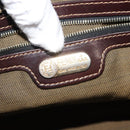 FENDI Zucca Canvas Hand Bag Black Brown gold Auth 145924-19