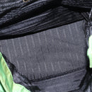 PRADA Hand Bag Nylon Green Gold Auth 145926-10