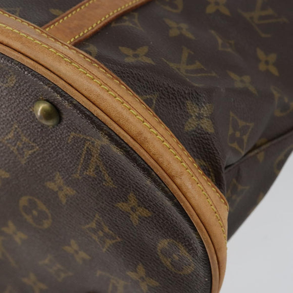 LOUIS VUITTON Monogram Bucket GM Shoulder Bag M42236 LV Auth 145929