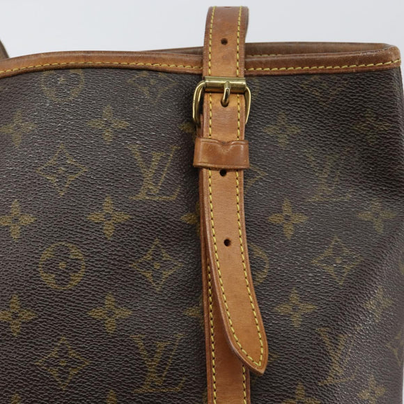 LOUIS VUITTON Monogram Bucket GM Shoulder Bag M42236 LV Auth 145929