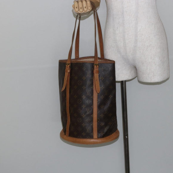 LOUIS VUITTON Monogram Bucket GM Shoulder Bag M42236 LV Auth 145929