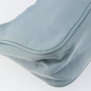 PRADA Hand Bag Nylon Light Blue Silver Auth 145937-14