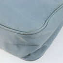 PRADA Hand Bag Nylon Light Blue Silver Auth 145937-15