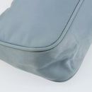 PRADA Hand Bag Nylon Light Blue Silver Auth 145937-16