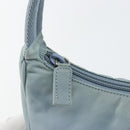 PRADA Hand Bag Nylon Light Blue Silver Auth 145937-10