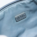 PRADA Hand Bag Nylon Light Blue Silver Auth 145937-18