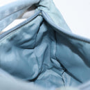 PRADA Hand Bag Nylon Light Blue Silver Auth 145937-20