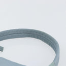 PRADA Hand Bag Nylon Light Blue Silver Auth 145937-8