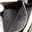 PRADA Tote Bag Nylon Beige Silver Auth 145938-20