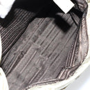 PRADA Tote Bag Nylon Beige Silver Auth 145938-22