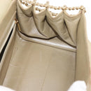 CHANEL Choco Bar Chain Shoulder Bag Leather Gold CC Auth 145942-19