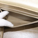 CHANEL Choco Bar Chain Shoulder Bag Leather Gold CC Auth 145942-21