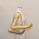 CHANEL Choco Bar Chain Shoulder Bag Leather Gold CC Auth 145942-22