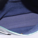 Christian Dior Trotter Canvas Shoulder Bag Green Gold Auth 145943-11