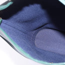 Christian Dior Trotter Canvas Shoulder Bag Green Gold Auth 145943-12