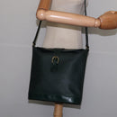 Christian Dior Trotter Canvas Shoulder Bag Green Gold Auth 145943-17