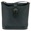 Christian Dior Trotter Canvas Shoulder Bag Green Gold Auth 145943-13