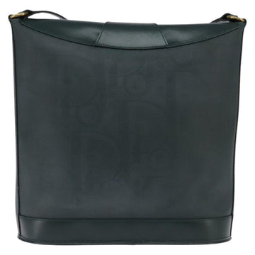 Christian Dior Trotter Canvas Shoulder Bag Green Gold Auth 145943 - 0