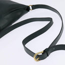 Christian Dior Trotter Canvas Shoulder Bag Green Gold Auth 145943-7