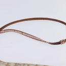 Christian Dior Trotter Canvas Romantic Shoulder Bag PVC Beige Silver Auth 145944-8