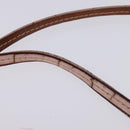 Christian Dior Trotter Canvas Romantic Shoulder Bag PVC Beige Silver Auth 145944-9