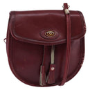 GUCCI Shoulder Bag Leather Red Auth 145949-1