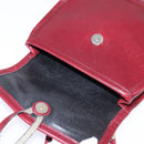 GUCCI Shoulder Bag Leather Red Auth 145949-10