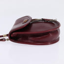 GUCCI Shoulder Bag Leather Red Auth 145949-3