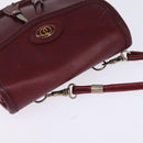 GUCCI Shoulder Bag Leather Red Auth 145949-6