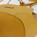 GUCCI Diamante Shoulder Bag Leather Yellow Gold 354229 Auth 145951-9