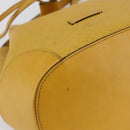 GUCCI Diamante Shoulder Bag Leather Yellow Gold 354229 Auth 145951-14