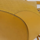 GUCCI Diamante Shoulder Bag Leather Yellow Gold 354229 Auth 145951-15