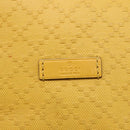 GUCCI Diamante Shoulder Bag Leather Yellow Gold 354229 Auth 145951-17