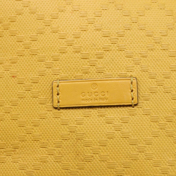 GUCCI Diamante Shoulder Bag Leather Yellow Gold 354229 Auth 145951